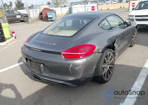 2016 Porsche Cayman из США, поврежденный, VIN WP0AA2A87GK170789
